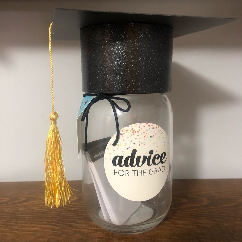 Graduation advice jar! Can personalize with name